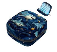 Star Shark-1553 Borsa per il primo ciclo mestruale per ragazze e donne, sacchetto per coppette mestruali femminili borse per tamponi mestruali Holde