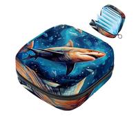 Star Shark-1575 Borsa per il primo ciclo mestruale per ragazze e donne, sacchetto per coppette mestruali femminili borse per tamponi mestruali Holde