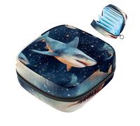 Star Shark-1586 Borsa per il primo ciclo mestruale per ragazze e donne, sacchetto per coppette mestruali femminili borse per tamponi mestruali Holde