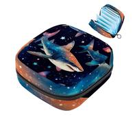 Star Shark-1608 Borsa per il primo ciclo mestruale per ragazze e donne, sacchetto per coppette mestruali femminili borse per tamponi mestruali Holde