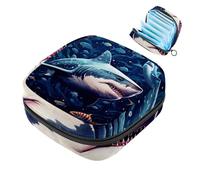 Star Shark-1641 Borsa per il primo ciclo mestruale per ragazze e donne, sacchetto per coppette mestruali femminili borse per tamponi mestruali Holde
