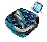 Star Shark-1674 Borsa per il primo ciclo mestruale per ragazze e donne, sacchetto per coppette mestruali femminili borse per tamponi mestruali Holde