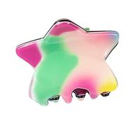 Star Sharkclip per capelli per donne a banana Barrettes in pino clip colorata per capelli a stella adolescente ragazza accessori