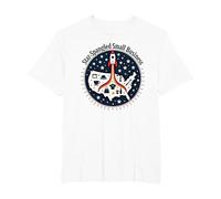 Star Spangled Piccole Imprese Maglietta, Uomo Taglie Grandi, Bianco, 4X Tall