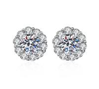 Star Stud - Orecchini da donna, in argento Sterling, Taglia unica, Rame, Non pietra preziosa