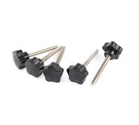 Star Testa M8x70mm Filettatura Maschio Avvitare Bloccaggio Pomello Manopole 5 pz