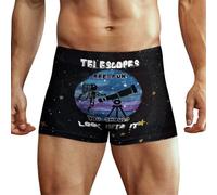 Star Texture Astronomia E Stargazing Uomo Boxer Shorts Stampa Biancheria Intima Stretch Tronco Morbido, Come nella foto, L