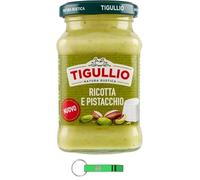 Star Tigullio GranPesto Pesto Ricotta e Pistacchio, pesto con Ricotta e Pistacchio 4 x 185 g + Beni Culinari Portachiavi Gratis