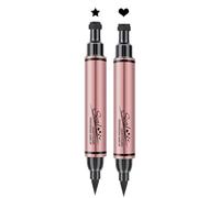 STAR TIMP TIMP EYE LINEER | 2 Pezzi Applicatore A Doppia Edizione | Penna Impermeabile, Strumento Per Il Trucco | Simpasto Per Eyeliner A Testa Di Spugna Morbida Per Precisione | Secco Rapido, A Prova