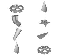 Star Topper for Christmas Tree with LED Support - Fiber Optic Rod Compatible