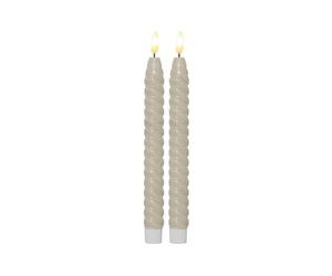 Star Trading 064-35 Bougie LED en cire véritable "Flame Swirl Antique"
