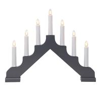 Star Trading - Advent Candlestick Ada - Grey - 30 cm