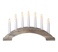 Star Trading - Advent Candlestick Bea - Brown - 22cm