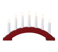 Star Trading - Advent Candlestick Bea - Red - 22cm