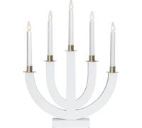 Star Trading - Portacandele dell'Avvento Eli - Bianco - 47 cm