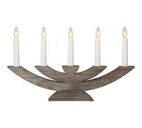 Star Trading - Advent Candlestick Navida - Brown - 24 cm