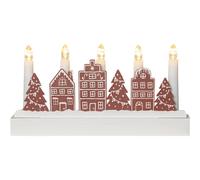 Star Trading - Advent Candlestick Yuletide - Brown - 14,5 cm