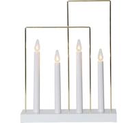 Star Trading - Avvento Candlestick Glossy Frame - White - 36 cm