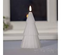 STAR TRADING Candela LED Flamme Grany, bianca, 18 cm, cera vera, a batteria STAR TRADING