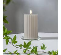 STAR TRADING Candela LED striscia beige 15cm cera vera a batteria STAR TRADING