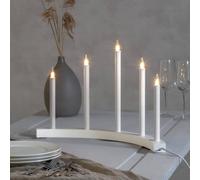 STAR TRADING Candelabro Accent, 5 luci, bianco STAR TRADING