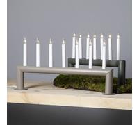 STAR TRADING Candelabro Circum, diritto, a 7 fiamme, grigio-marrone 219-57