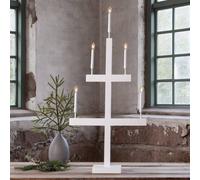 STAR TRADING Candelabro da finestra Storm 5 luci 118 cm bianco STAR TRADING