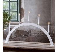 STAR TRADING Candelabro da finestra Storm 5 luci 59 cm bianco STAR TRADING