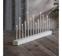 STAR TRADING Candelabro Echo, 14 luci, bianco STAR TRADING