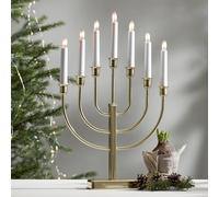 STAR TRADING Candelabro Kristina, metallo ottone altezza 47 cm a 7 luci STAR TRADING