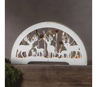 STAR TRADING Candelabro LED Fauna bianco STAR TRADING