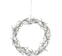 Star Trading - Christmas Star - Krans Curly - Silver - 30 cm
