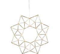 Star Trading - Christmas Star - Krans Edge - Brass - 40 cm