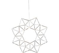 Star Trading - Christmas Star - Krans Edge - Chrome - 40 cm