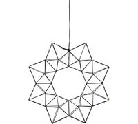Star Trading - Christmas Star - Krans Edge - Nero - 40 cm