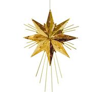 Star Trading - Christmas Star - Metal Star Mini Luxe - Brass - 36cm