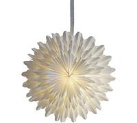 Star Trading - Stella di Natale - Stella di carta Neve - Bianca - 50 cm