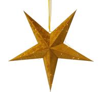 Star Trading - Christmas Star - Paper Star Velvet - Gold - 60 cm