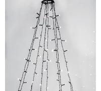 Star Trading - Christmas Tree Loop Crispy Ice White - LED - 360st Light Sources - 7,5 cm