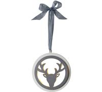 Star Trading - Decorazione sospesa Woodworks - Decorazione natalizia con LED