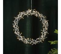 STAR TRADING Ghirlanda LED Riccia, bianco caldo, Ø 50 cm STAR TRADING