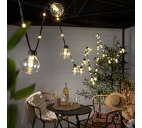 STAR TRADING Ghirlanda luminosa LED Bolla, trasparente, plastica Lunghezza 5,3 m a 5 luci. STAR TRADING