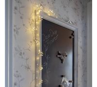 STAR TRADING Ghirlanda luminosa LED Dew Drop Flower, argento, 140 cm, batteria STAR TRADING