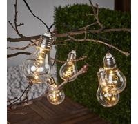 STAR TRADING Ghirlanda luminosa LED Glow, trasparente, bianco caldo, lunghezza 190 cm 480-10