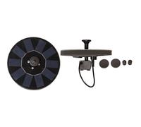 Star Trading - Illuminazione a celle solari - Decorazione a celle solari Fontana - Nero - 10 cm Colore luce RGB (Rosso-Verde-Blu)