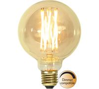 Star Trading - Lampada a LED E27 G95 Vintage Gold - 3.7W - 1800K - Dimmable