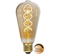 Star Trading - Lampada a LED E27 ST64 Amber a spirale decolata - 3.2W - 2100K - Dimmable