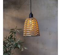 STAR TRADING Lampada a sospensione da esterno a LED Twine marrone plastica Ø 15 cm batteria STAR TRADING