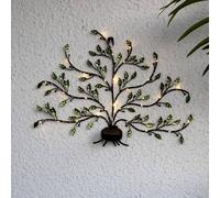 STAR TRADING Lampada da parete solare a LED Tree of life 482-19
