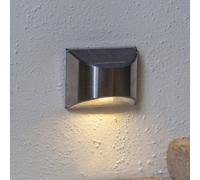 STAR TRADING Lampada da parete solare a LED Wally, argento, set da 2 pezzi STAR TRADING